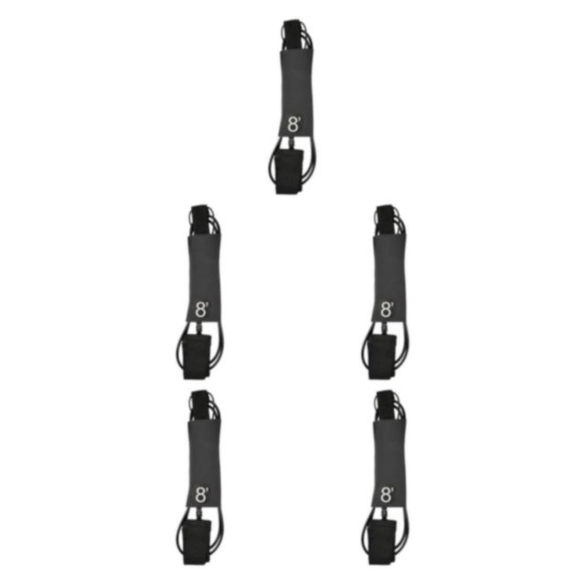 relayinert 1/2/3/5 Leg Rope Paddleboard 7mm Thick Foot Rope Tether Shortboard Surfboard Leash 8ft 5PCS