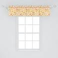 thumbnail image 2 of Ambesonne Fruit Window Valance, Colorful Graphic Food Pattern with Plum Cherry Banana Pear Healthy Nutrition Theme, Curtain Valance for Kitchen Bedroom Decor with Rod Pocket, 54" X 12", Multicolor, 2 of 3