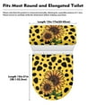 thumbnail image 7 of COEQINE Toilet Lid Cover and Toilet Tank Cover, Machine Washable Stretchable Breathable Toilet Cover 2 Pcs Set, Sunflower Yellow Leopard Print, 7 of 7