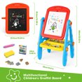 thumbnail image 7 of Freecat Easel for Kids, Double Sided Toddlers Art Easel with Magnetic White Board & Chalk Blackboard, Christmas Birthday Gift for Boys and Girls Age 2 3 4 5 6, 7 of 7