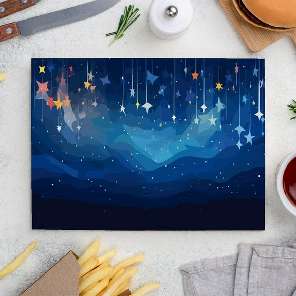 Place Mats Set,Decorative Table Place Mats For For In Door Dinning,Heat Insulation Stain Resistant Table Mats(Starry Sky)