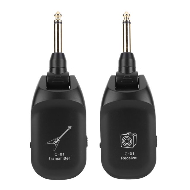 C01 Guitarra Eléctrica Pastilla Inalámbrica USB Recargable Ajustable para Bajo de Guitarra