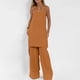 thumbnail image 2 of Conjunto de Pantalones Cortos de Verano con Cuello en V, Blusa sin Mangas Y Pantalones de Bolsillo Sueltos, Traje Casual de 2 Piezas para Mujeres, Conjunto de Mezcla de Algodón de Lavado a Mano, 2 of 9