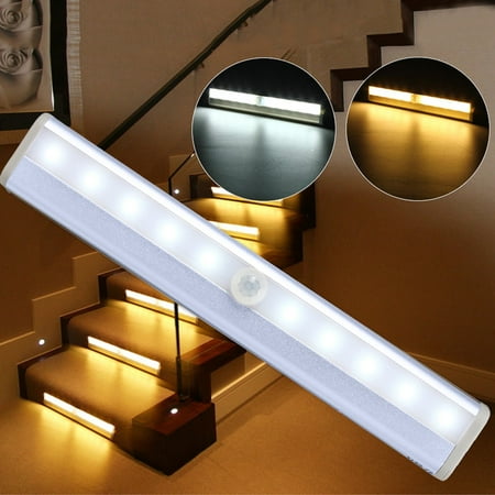 

Tswift Lighting Lamp 10 Led Under Cabinet Lighting Battery Operated Cordless Closet Lights Wireless Motion Sensor Light Night Light For Closet Cabinet Wardrobe Stair 1 Pack