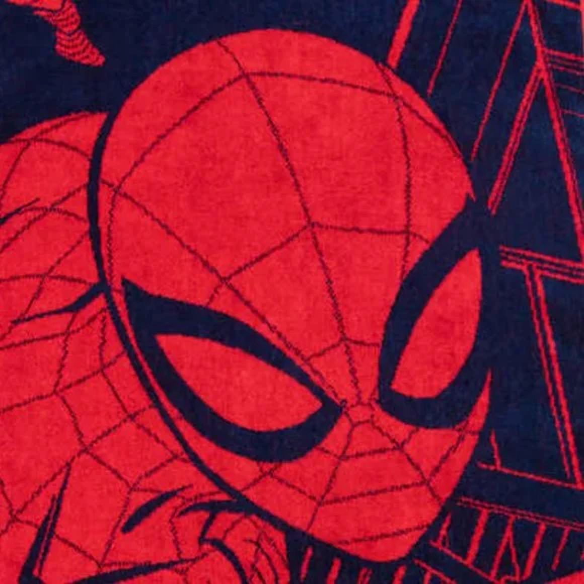 Disney Beach Towel With Embroidered Spiderman (100% Cotton, Size: 34” x 63”)