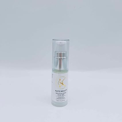 Katz Beauty Revitalizing Eye Gel, 0.5 oz - Hydrating, Brightening & Puffiness-Reducing Eye Cream with Aloe & Cucumber