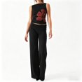 thumbnail image 2 of Tank Tops for Women Y2K Floral Graphic Tank Tops Sleeveless Crew Neck Tank Tops (Black 2), 2 of 4