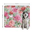 thumbnail image 3 of 2-Pack Dog House Training Mat, Washable and Reusable Puppy Pad with Quick-Dry Surface and Non-Slip Bottom, Floral Design 35 by 41 Inches, 3 of 8