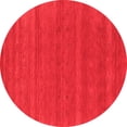 thumbnail image 1 of Ahgly Company Indoor Round Abstract Red Contemporary Area Rugs, 6' Round, 1 of 4