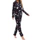 thumbnail image 5 of Txlixc Pijama de franela para mujeres, pijama de manga larga suave y cálido con cremallera Txlixc  moda, 5 of 9