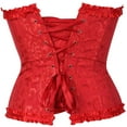 thumbnail image 3 of Femmes Corsets Bustiers Désossés Top Brodé Grande Taille, 3 of 6