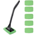 thumbnail image 1 of Machine-Washable Windshield Cleaner Tool with Pivoting Head - Microfiber Cloth Car RV Glass Scrubber Kit, 1 of 9