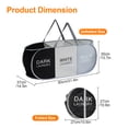 thumbnail image 2 of TSV 3-Section Foldable Laundry Hamper, Collapsible Laundry Baskets with Handles, Space-Saving Clothes Pop Up Hamper for Home, Travel, Dorm, 2 of 7