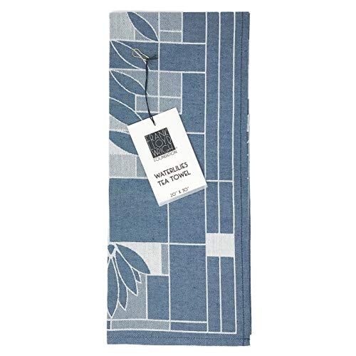 KAF Home Frank Lloyd Wright Woven Jacquard Tea Towel 20 x 30-inch  100-Percent Cotton (Waterlilies) - Walmart.com