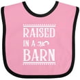 thumbnail image 3 of Inktastic RAISED in a BARN in White Boys or Girls Baby Bib, 3 of 4