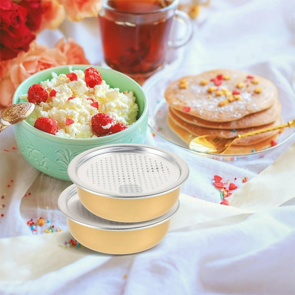 Worgeous 6pcs Cubilose Tins With Lids Aluminum Dessert Storage Containers Design For Food Preservation And Packing