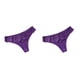 thumbnail image 3 of Qarigey Bragas de tiro bajo, tanga, bragas sin costuras, mano de obra fina, elasticidad, ropa de dormir para mujer, ropa de dormir calada, Púrpura SG 2Conjunto, 3 of 6