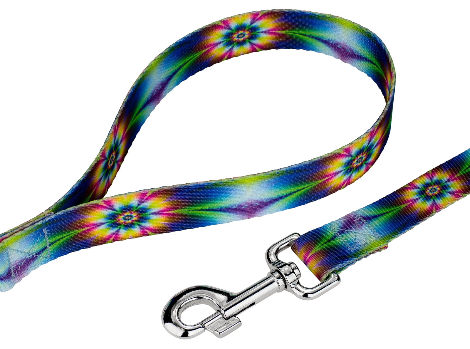 Country Brook Petz® Premium Tie Dye Flowers Dog Collar and Leash, Large