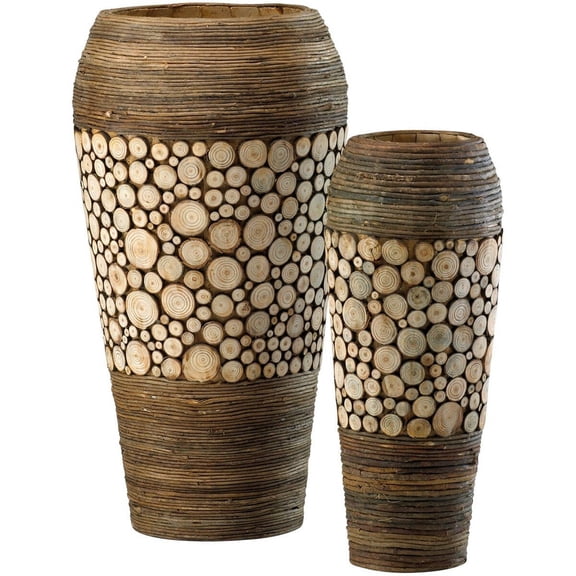 Cyan Design - Oblong - Slice Vases - 10.25 Inches Wide By 20.25 Inches High
