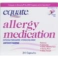 thumbnail image 2 of Equate: Diphenhydramine Hydrochloride Antihistamine Allergy Medication, 24 ct, 2 of 4