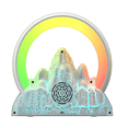 thumbnail image 4 of Reloj despertador con luz ambiental LED con altavoz Bluetooth incorporado - A, 4 of 5