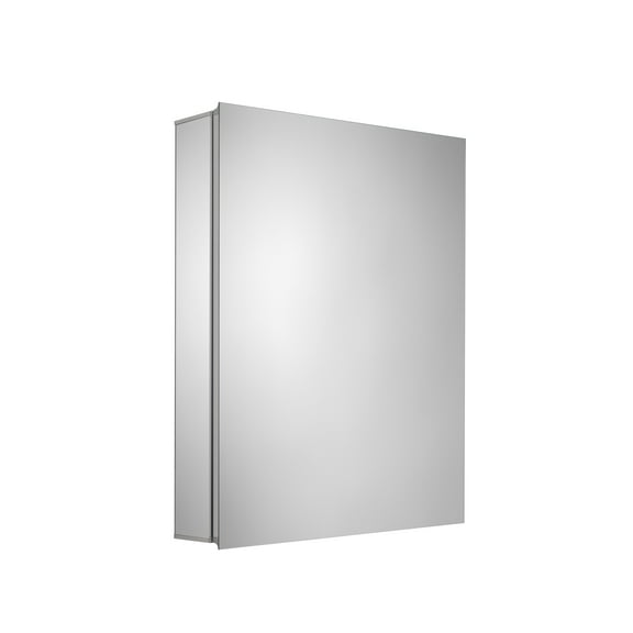Croydex Mansfield Single Door Aluminum Medicine Cabinet with Easy to Fit Bracket (24x30in)