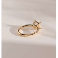 thumbnail image 4 of vylahjewellery Brilliant Asscher Cut Diamond Solitaire Wedding Anniversary Ring 18K Vermeil Yellow Gold Valentine's Day Gift Ring Elegant Moissanite Engagement Women Ring, 4 of 5