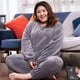 thumbnail image 3 of Conjunto de Pijama de terciopelo Coral para mujer, ropa de dormir de vellón, ropa de casa gruesa y cálida, traje para hombre y mujer, 4XL, Invierno, 3 of 4