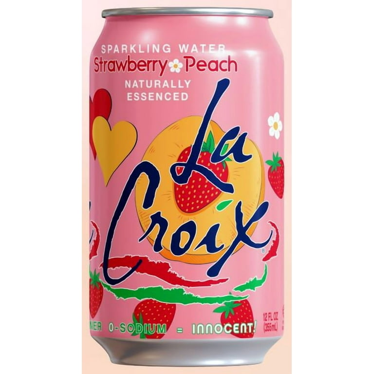 その他 Berry Peach LaCroix Strawberry Peach, Sparkling Water, 8 Pack, 12 oz