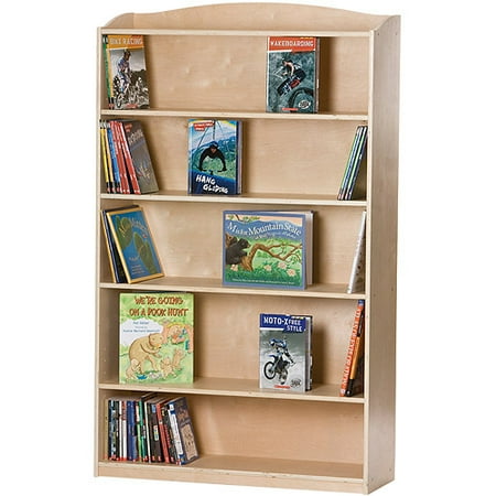 Guidecraft 6-Shelf Bookcase, Natural