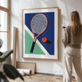 thumbnail image 3 of Malibu Tennis Club - Illustration Tennis Sports Modern Art Geometric Minimalist Pop Art Pastel Unframed Wall Art Print 6 x 8 inches, 3 of 16