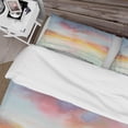 thumbnail image 4 of Designart 'Pastel Pink And Blue Clouds' Traditional Duvet Cover Set, 4 of 4