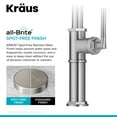 thumbnail image 6 of KRAUS Allyn Traditional Industrial Pull-Down Single Handle Kitchen Faucet in Spot-Free Stainless Steel, 6 of 7