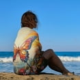 thumbnail image 3 of Watercolor Butterfly Beach Towel, Microfiber Beach TowelsAbsorbent, Compact, Beach Blanket, Lightweight Towel for The Swimming, 3 of 7