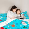 thumbnail image 5 of Homewish Cute Santa Claus Bedding Comforter Set,Happy Christmas Twin Comforter Sets,Snowman Gingerbread Man Pattern Bedding Set For Girl,Microfiber Bedroom Decor Reversible,2-Piece, 5 of 8