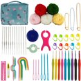thumbnail image 1 of HLONK Crochet Essentials Set with 12 Lace Crochets & Safety Scissors  59 Pieces, 1 of 6