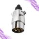 thumbnail image 4 of Cables de coche de 12 V y 7 pines, estándar europeo, toma de corriente eléctrica, adaptador de enchufe para remolque de caravana, adaptador de enchufe de remolque de aleación de aluminio., 4 of 7