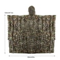 thumbnail image 4 of Poncho de lluvia de camuflaje 3D - Chubasquero impermeable con capucha para niños y adultos - Ideal para acampar y hacer senderismo al aire libre, 4 of 7