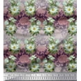 thumbnail image 1 of Soimoi Cotton Duck Fabric Leaves & Magnolia Floral Decor Fabric Printed Yard 56 Inch Wide, 1 of 3