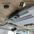 thumbnail image 4 of SIABC-6 Pcs Support pour Ordinateur Portable sous le Bureau avec Vis, Support, Rangement pour Clavier sous la Table, 4 of 4