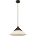 thumbnail image 4 of 1 Light Bronze Mini Pendant with Bronze Metal Shade with Hand Crafted Hardback Shade Shade, 4 of 5