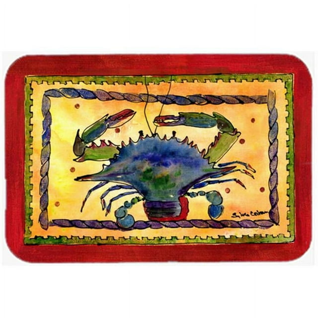 Carolines Treasures 8056LCB Planche à Découper en Verre de Crabe - Grande