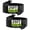 Black-25 FT-2pcs No velcro-16/3 Extension Cord, variant on Indoor Outdoor Green Extension Cord 50 Ft Waterproof  16/3 Gauge Flexible Cold-resistant Appliance Outside 13a 1625w 16awg Sjtw 3 Prong Electric Cable Etl