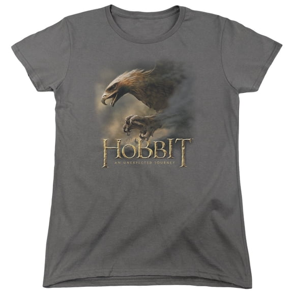 The Hobbit Great Eagle S/S Women's T-Shirt Charcoal