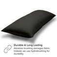thumbnail image 4 of Bare Home Body Pillowcase - Zipper Closure - Ultra Soft - Double Brushed - Forged Iron Gray, 4 of 7
