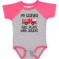 thumbnail image 3 of Inktastic Firefighter Grandpa Plays with Trucks Boys or Girls Baby Bodysuit, 3 of 5