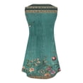 thumbnail image 7 of MYAOYI Women's Dress Vintage Boho Floral Sleeveless V Neck Summer Dress Casual Babydoll Tank Sundress, 7 of 7