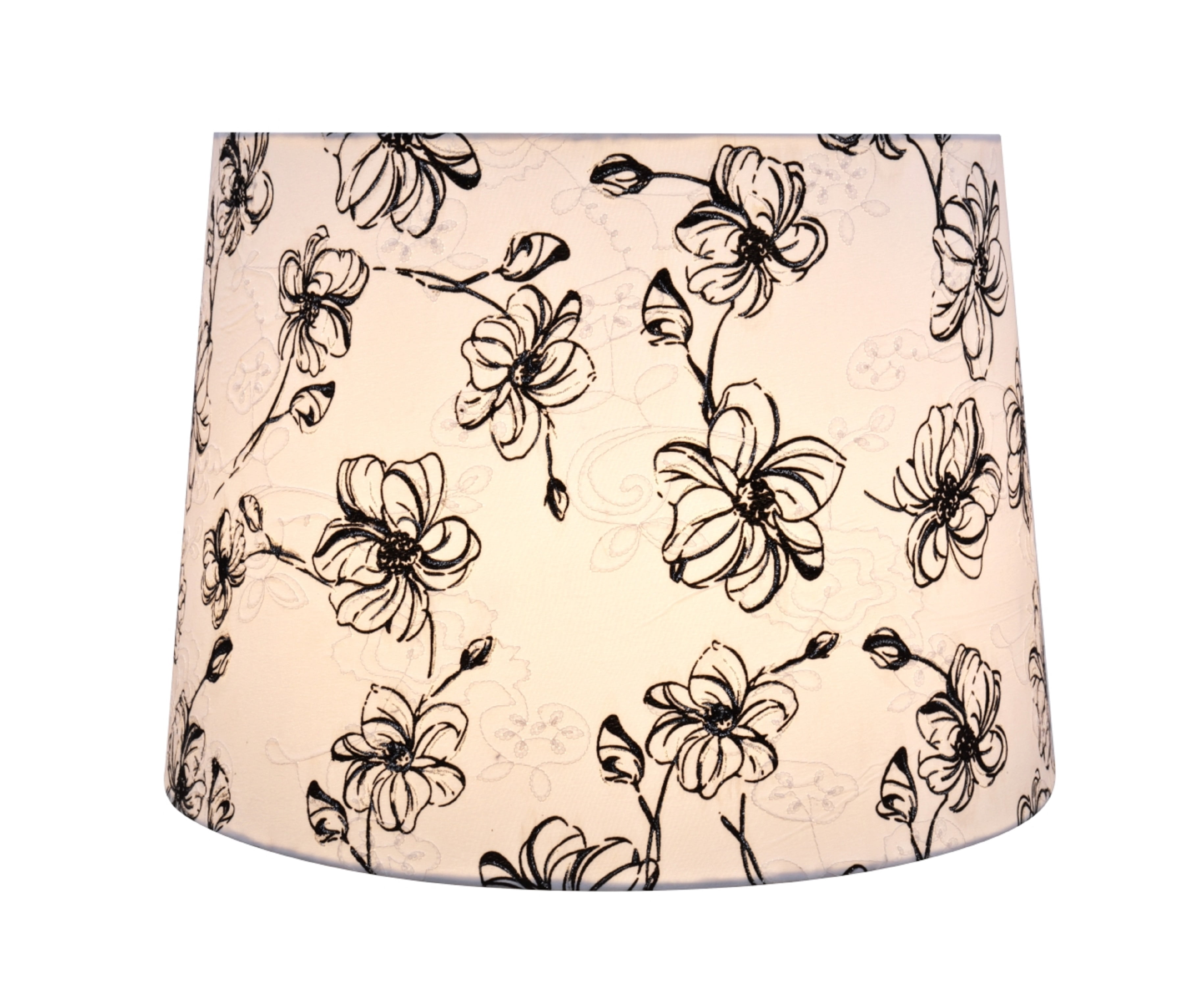 Aspen Creative 32323 Transitional Hardback Empire Shaped Spider Construction Lamp Shade in White, 14" wide (12" x 14" x 10")