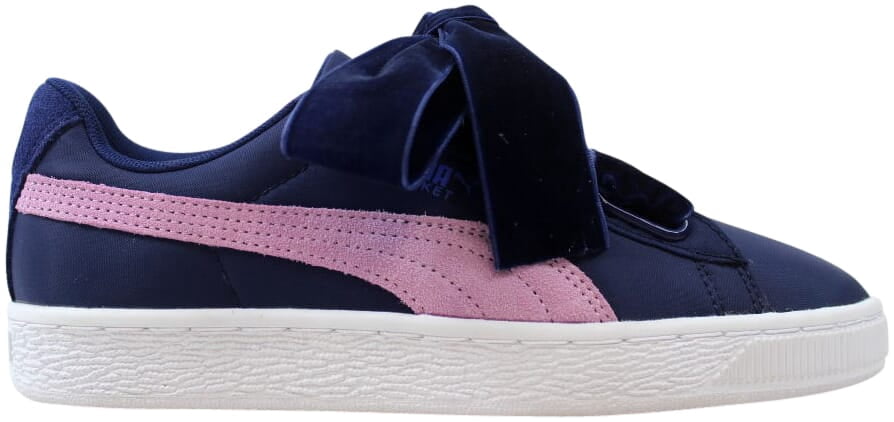 puma basket heart purple
