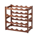 thumbnail image 1 of Porta Vinos de 4 Niveles, Porta Botellas de Vino para 16 Botellas, Organizador de Botellas de Vino y Bebidas, Estante de Almacenamiento para la Cocina, Bar o Bodega, 1 of 4